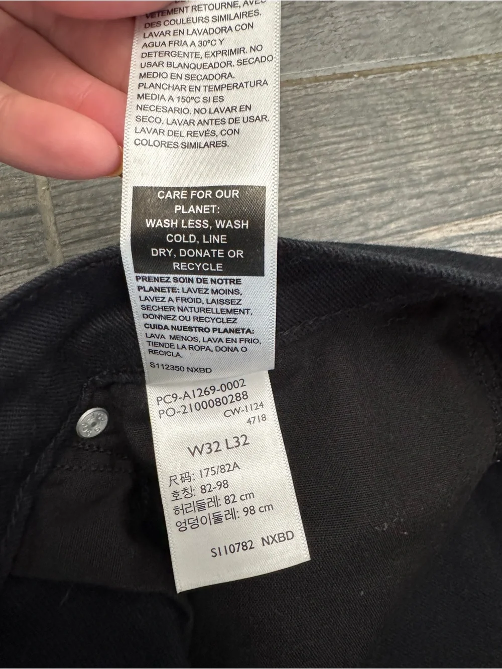 Levi Signature Mens Black Work Wear pants - size 32 x 32